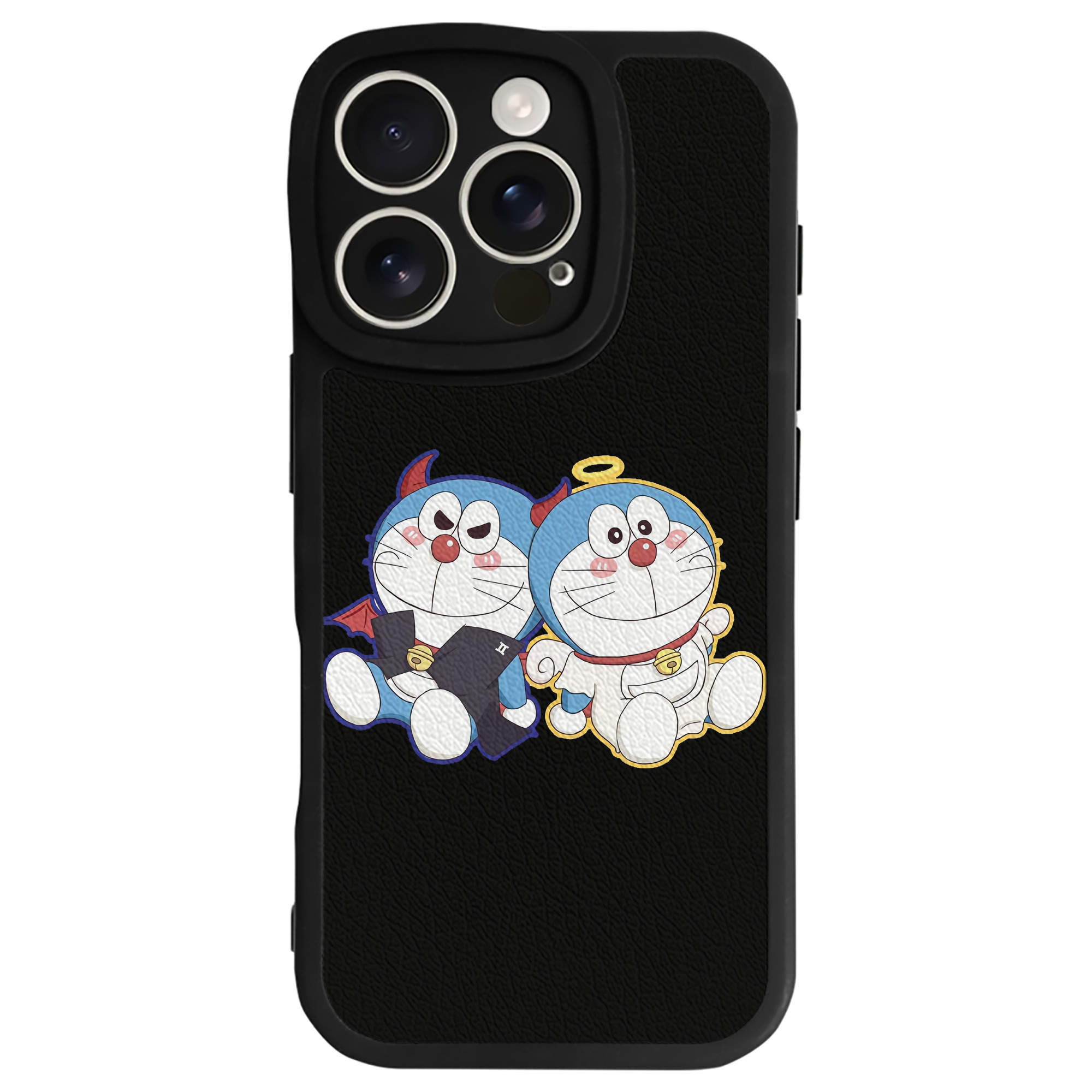 （画像用） ドラえもん Doraemon 【iPhone 16シリーズ対応】シリコンスマホケース（レザー調） 材質：シリコン
